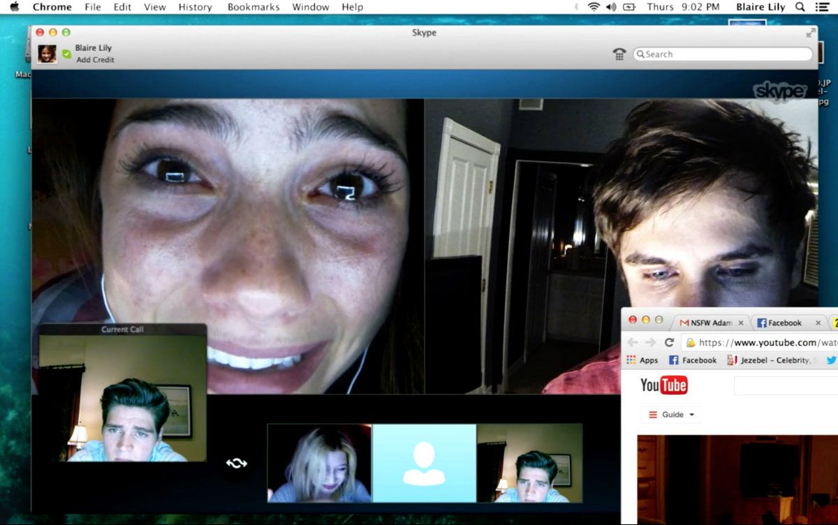 The teens in Unfriended start to panic on their call