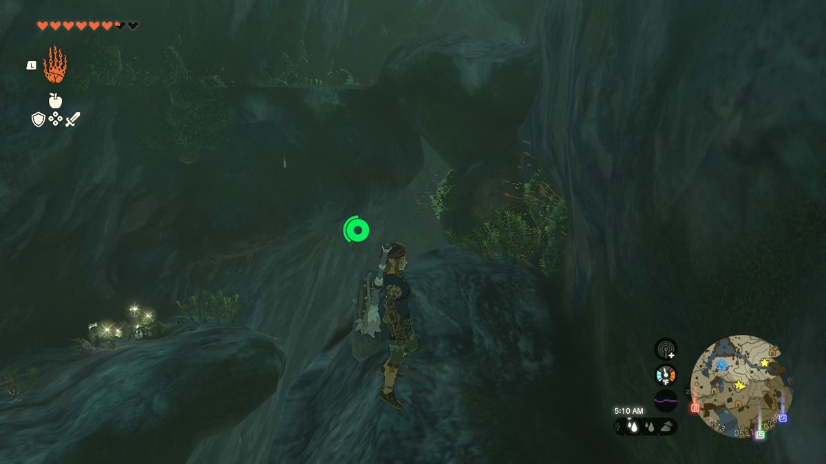 Link står på toppen av en sten i Zelda: Tears of the Kingdom
