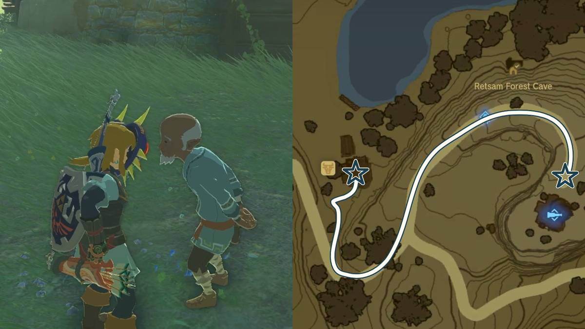 Tokks väg under Team Cece eller Team Reede sidoäventyr i The Legend of Zelda: Tears of the Kingdom
