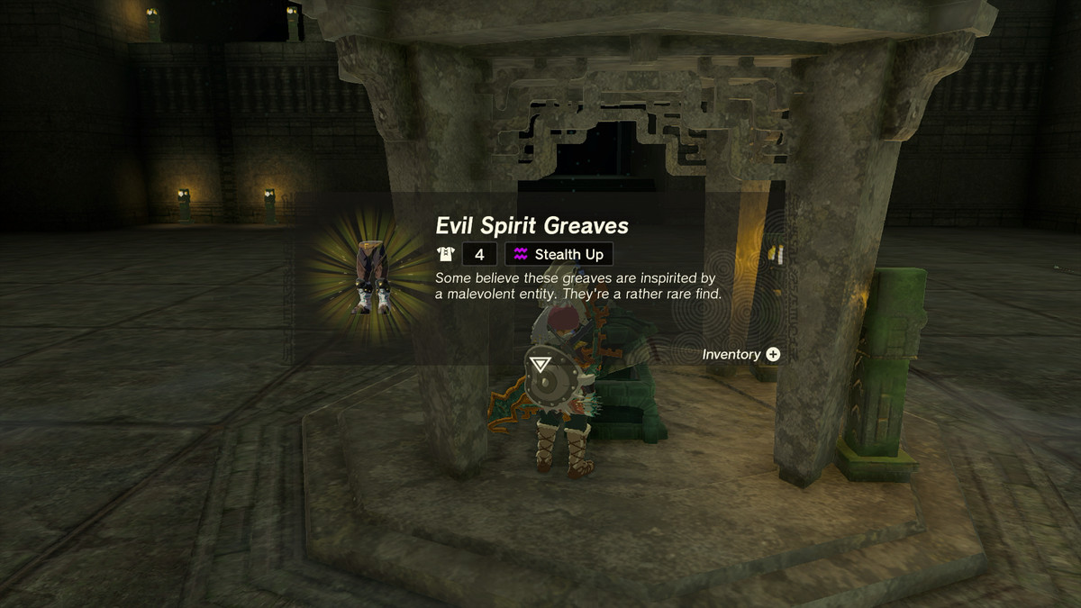 Link gets Spirit Greaves in The Legend of Zelda: Tears of the Kingdom