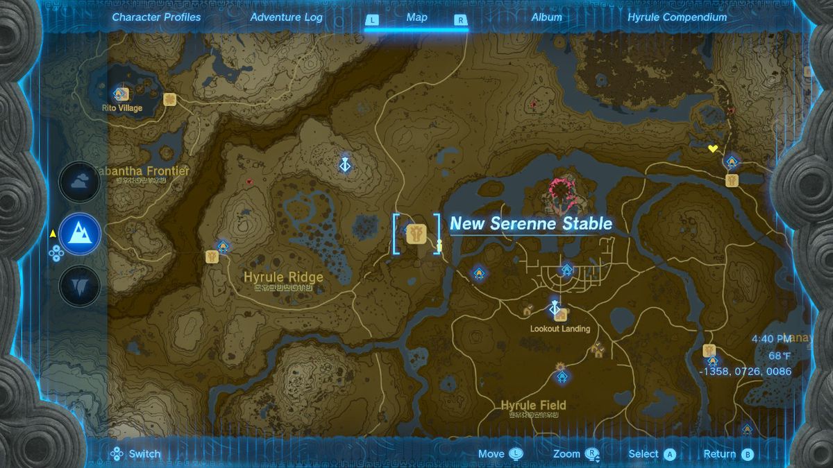 Karta över platsen för New Serenne Stable