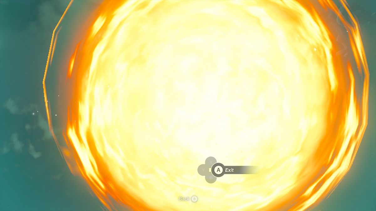 En flamma gleeok släpper lös en enorm meteor mot Link under ett slagsmål i Zelda Tears of the Kingdom.