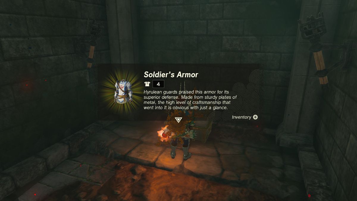 Att hitta soldatens rustning i Zelda: TOTK