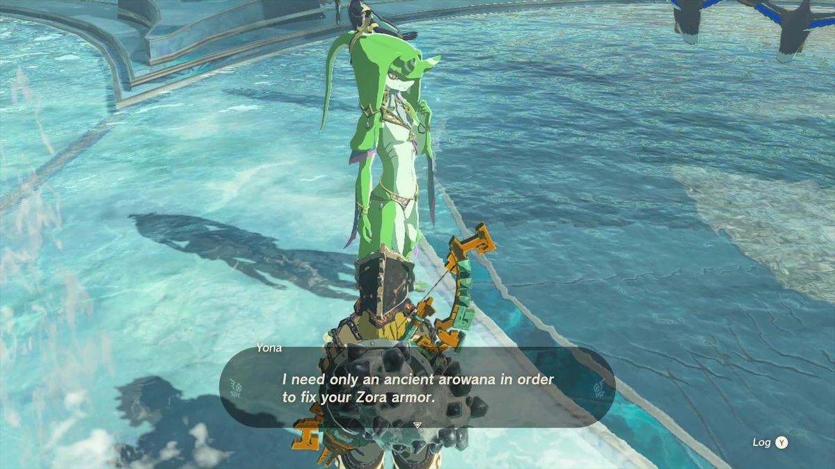 Yona och Link i Zelda: Tears of the Kingdom