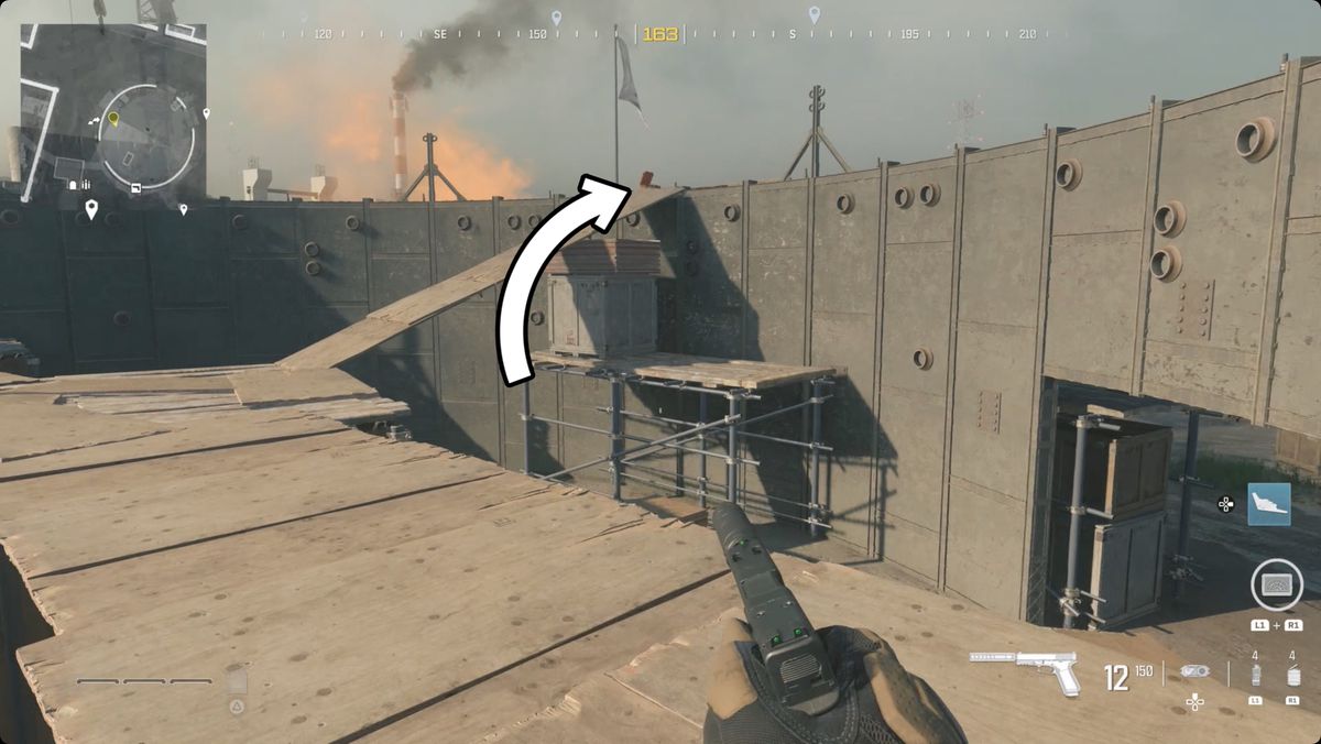 Call of Duty: Modern Warfare 3-skärmdump med Silenced COR-45-platsen markerad.
