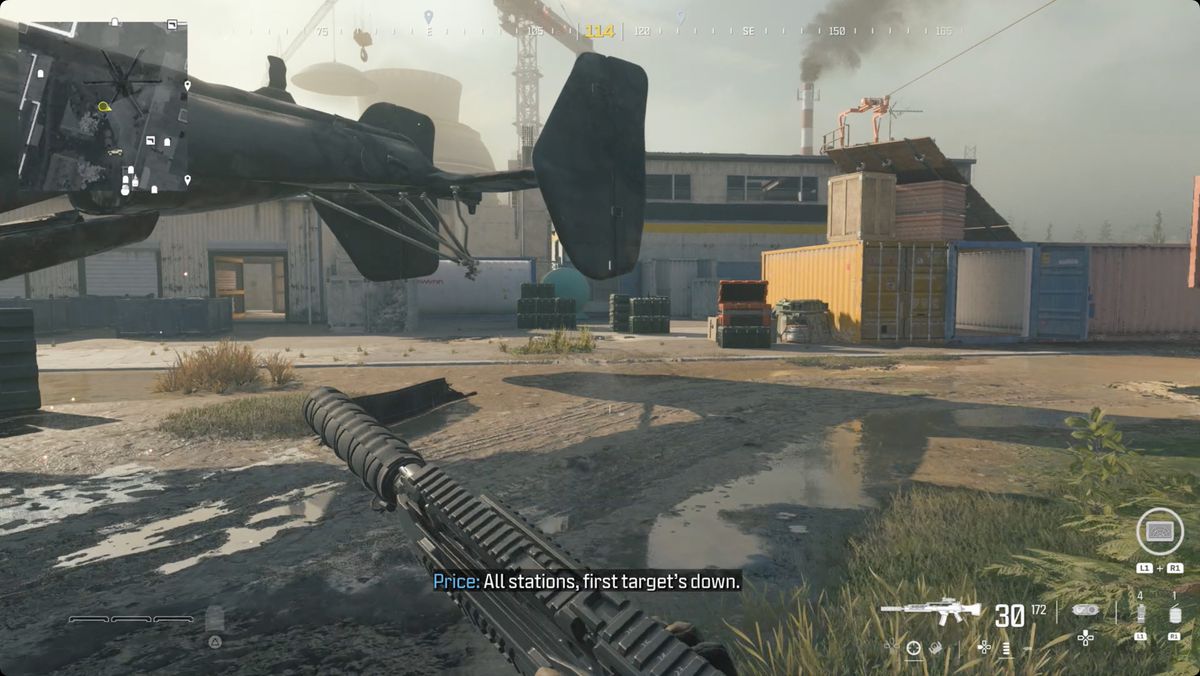 Call of Duty: Modern Warfare 3-skärmdump med RGL-80-platsen markerad.