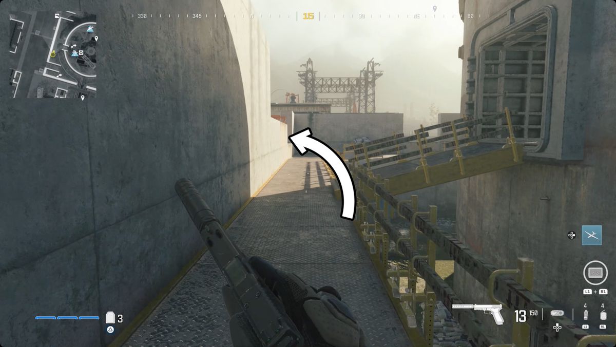 Call of Duty: Modern Warfare 3-skärmdump med Silenced Expedite 12-platsen markerad.
