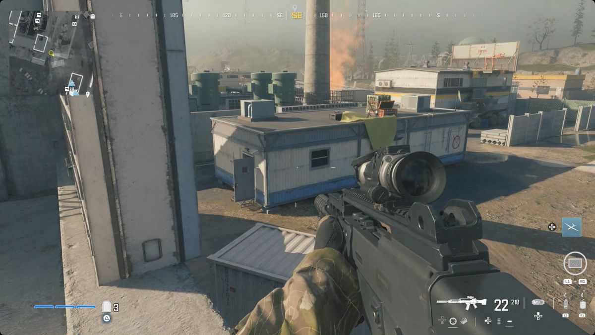 Call of Duty: Modern Warfare 3-skärmdump med VEL 46-platsen markerad.