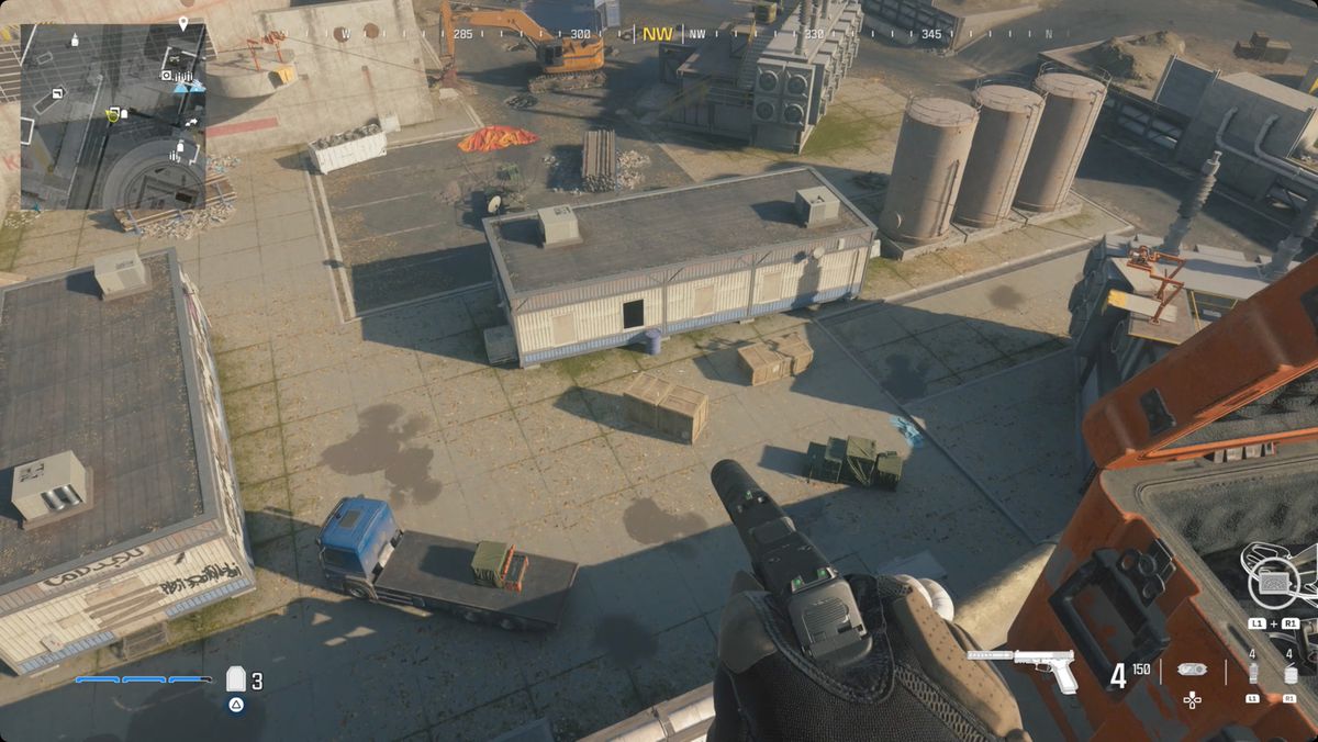 Call of Duty: Modern Warfare 3 skärmdump med platsen för Incendiary MTZ Interceptor markerad.