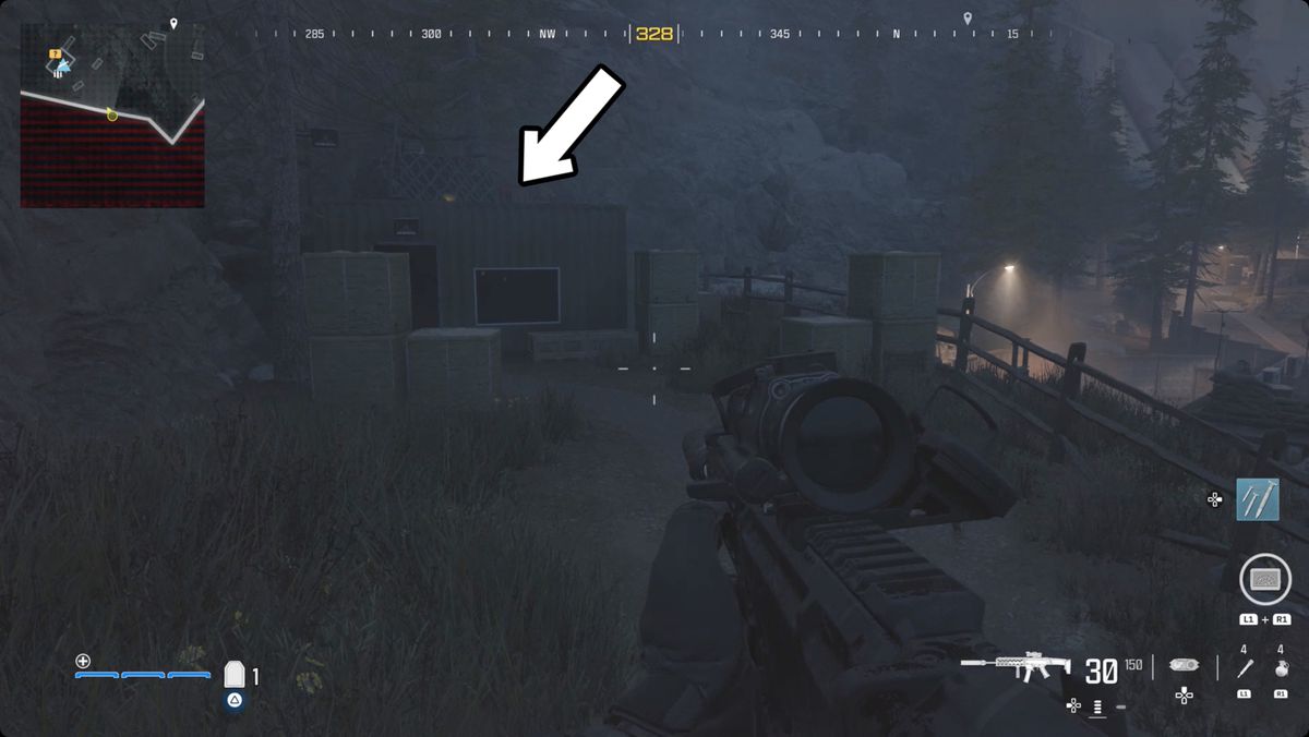 Call of Duty: Modern Warfare 3-skärmdump med Silenced Striker-platsen markerad.