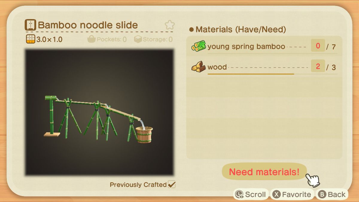 En djurskorsning som skapar skärmen för en Bamboo Noodle Slide