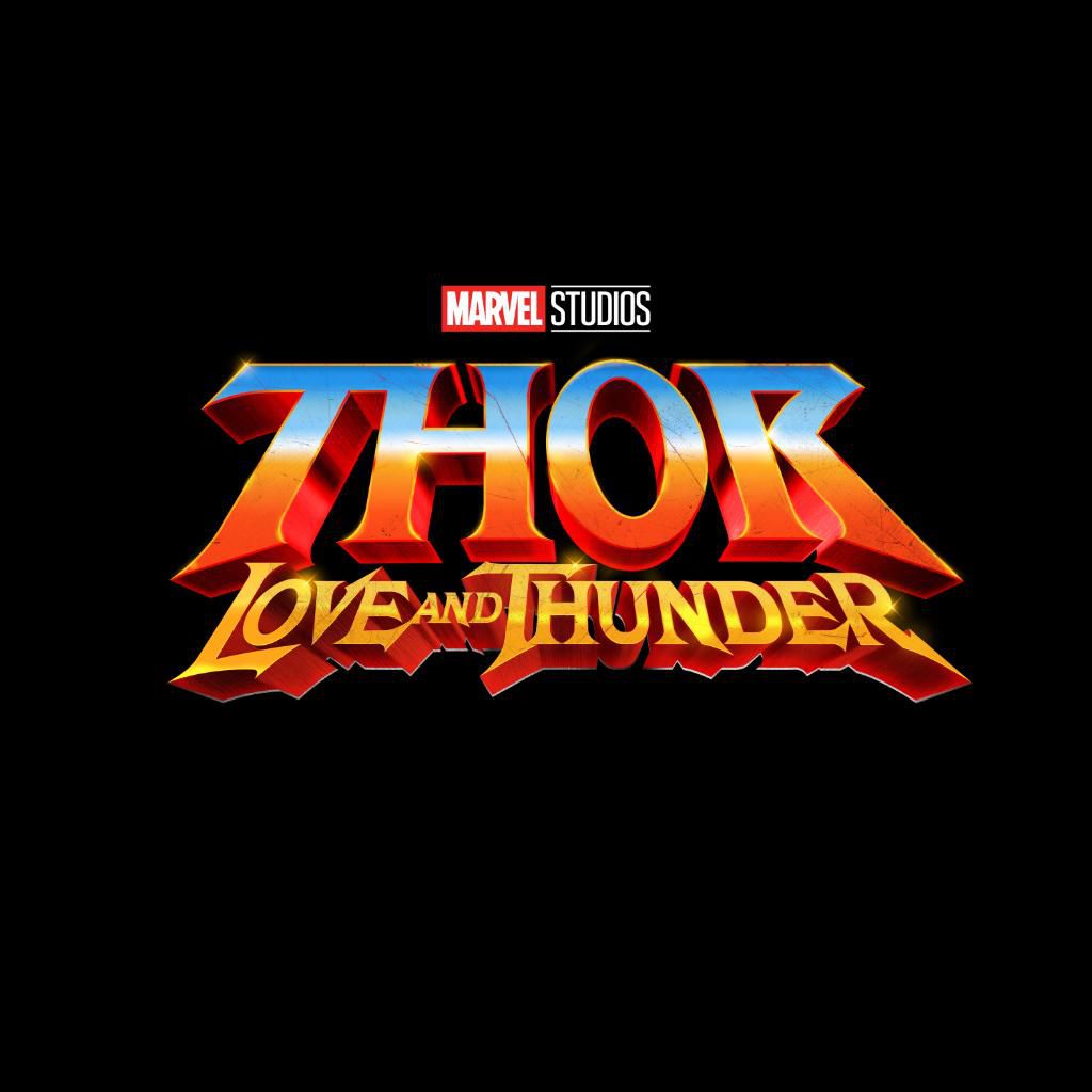Den officiella titelbilden för Thor: Love and Thunder