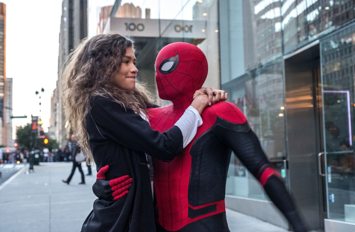 Zendaya och Tom Holland i Spider-Man: Far From Home
