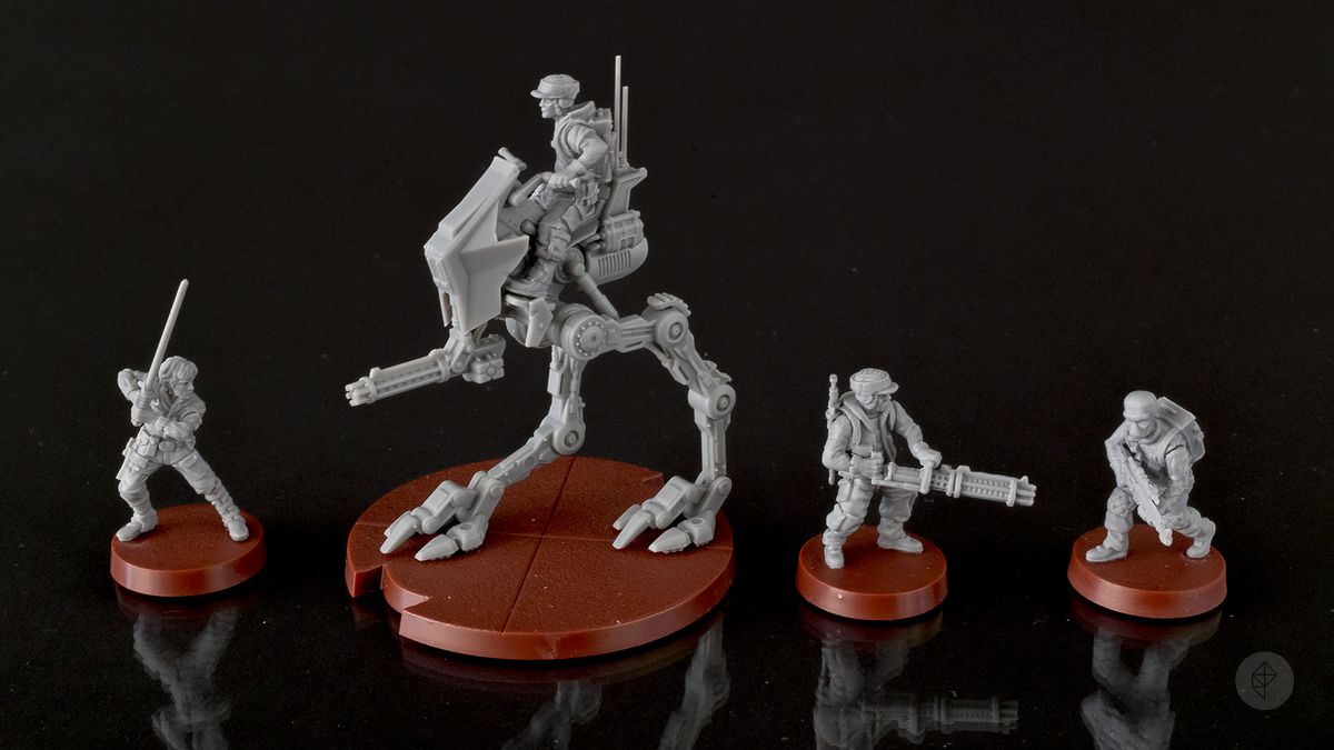 Star Wars: Legion - Luke Skywalker, AT-RT, rebell tunga vapen trooper, generisk rebell trooper