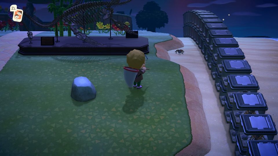 En sten i Animal Crossing: New Horizons