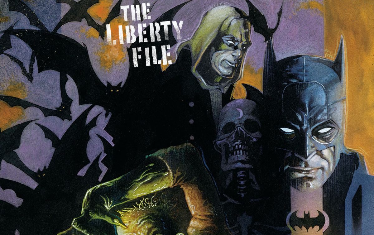 Batman och Hourman på omslaget till JSA: The Liberty File # 2, DC Comics (2000). 