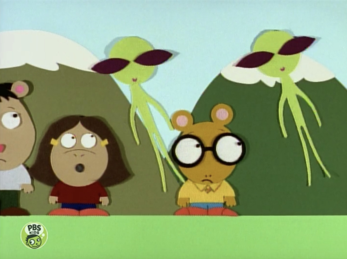arthur och hans vänner i stil med South Park 