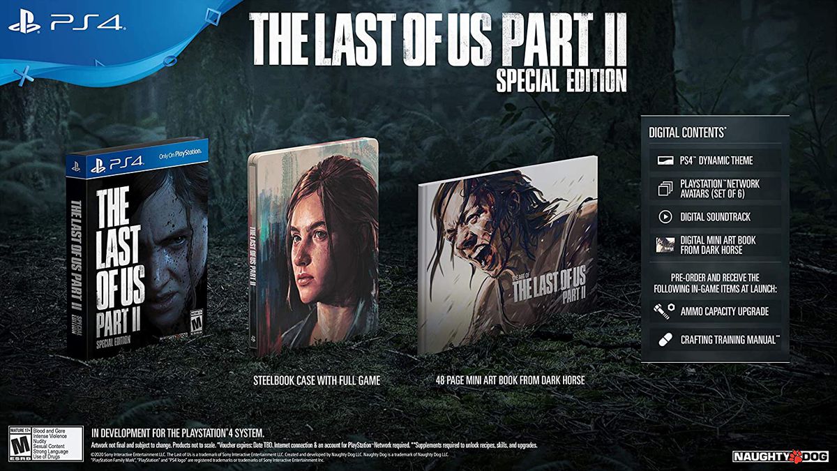 The Last of Us del 2 Special Edition-komponenter