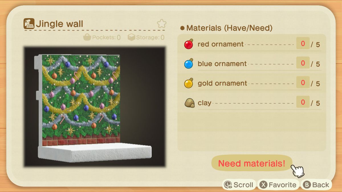 Ett Animal Crossing-recept för en Jingle Wall