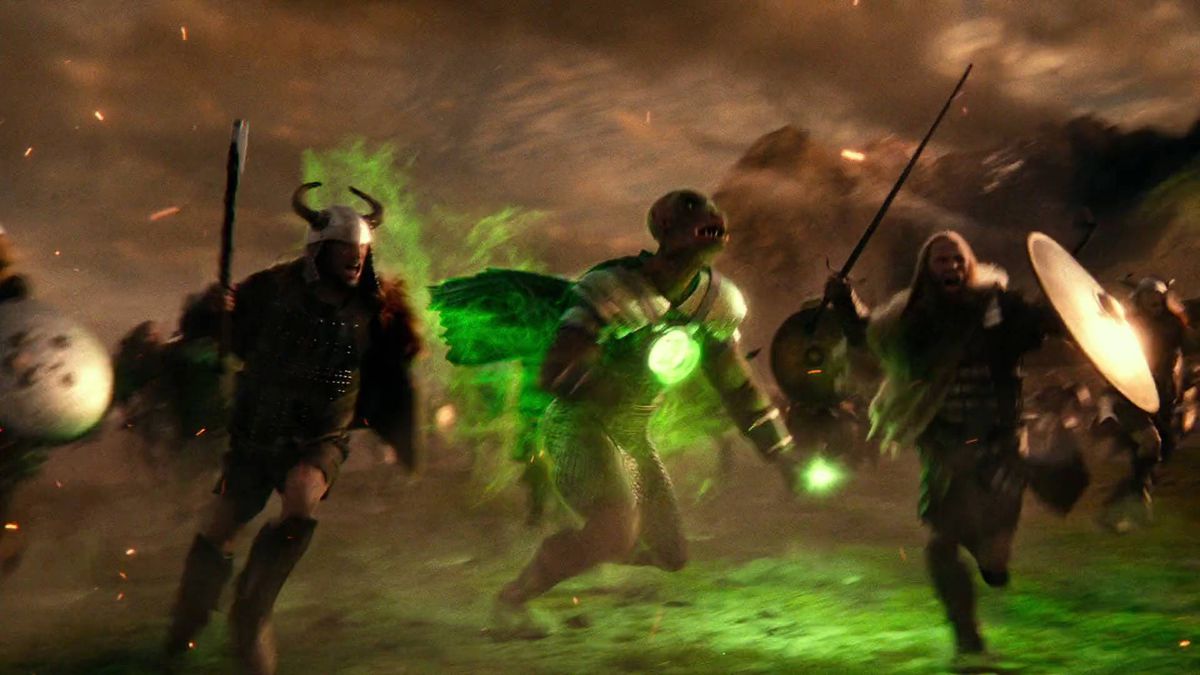 grön lykta i Justice League-filmen