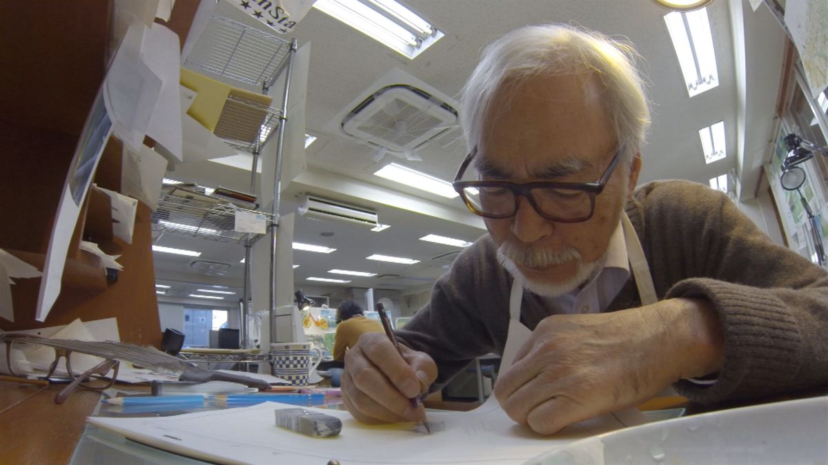 Miyazaki på jobbet med kortfilmen 