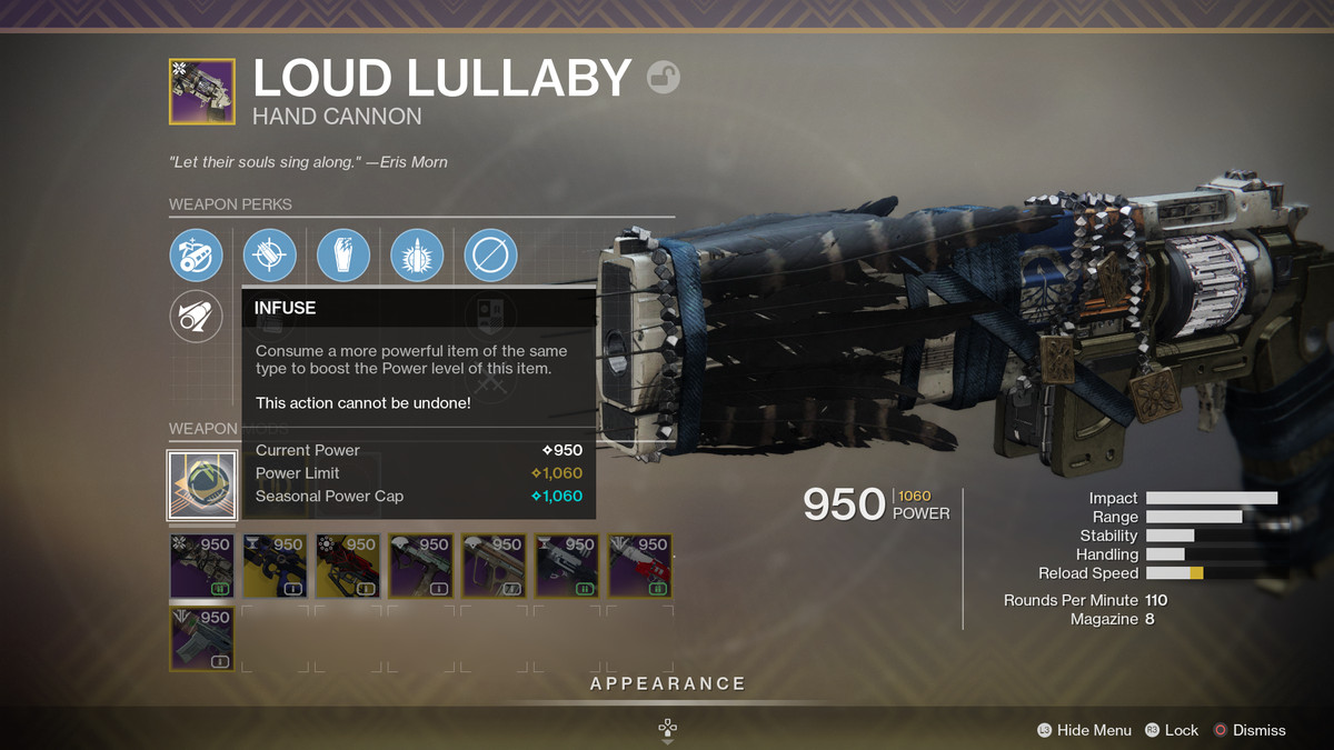 Destiny 2 Shadowkeep Loud Lullaby max effektnivå