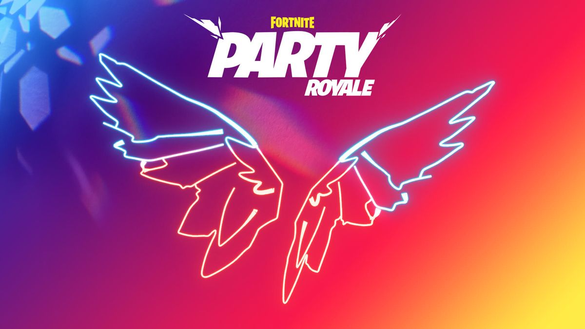 Fortnites Party Royale-premiär Neon Wings Back Bling