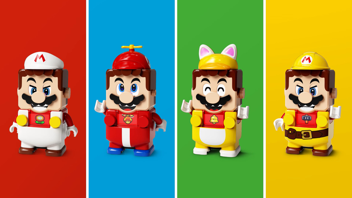 Ett urval av Lego Mario-kläder