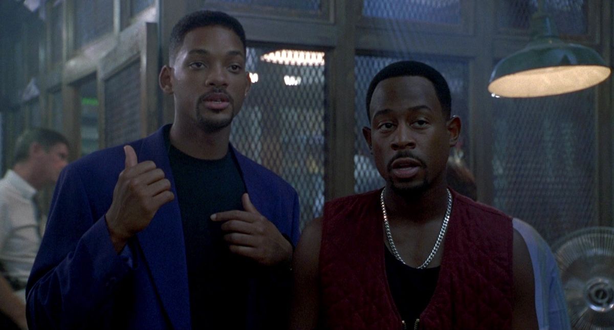 Will Smith och Martin Lawrence i en skärmdump från Bad Boys