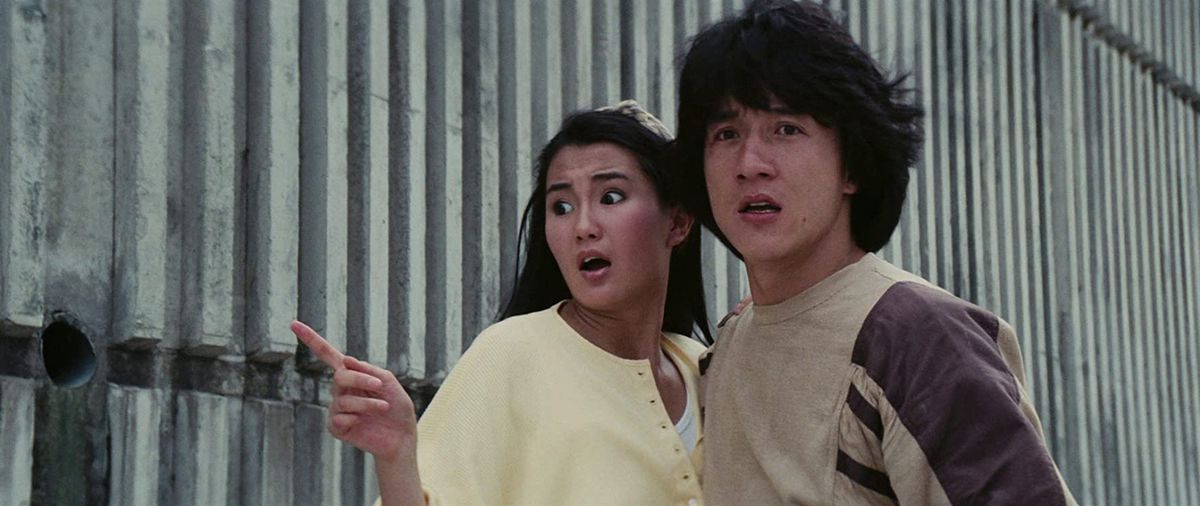 Jackie Chan i en filmfilm från Police Story