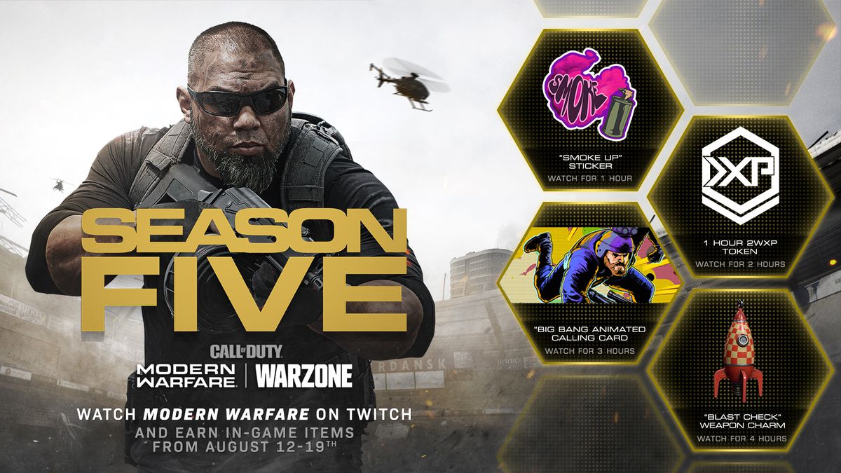 Call of Duty: Modern Warfare och Warzone Twitch belöningar 