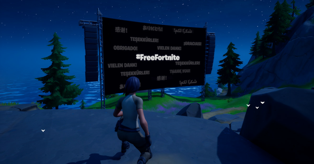 Epic debuterar 1984-inspirerad kort i Fortnite, en direkt attack på Apple