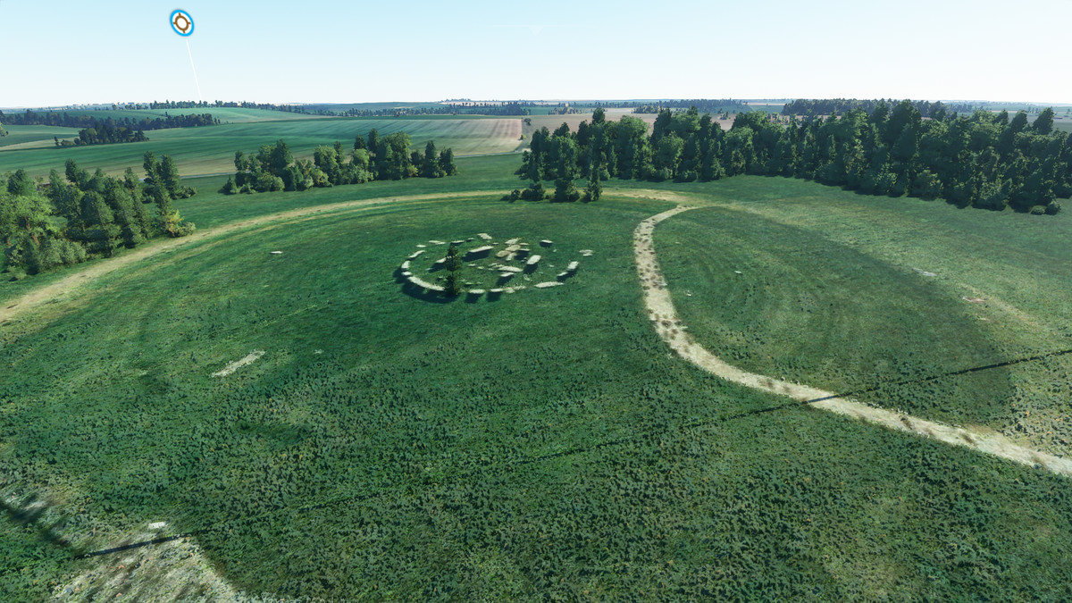 Microsoft Flight Simulator - en felaktig version av Stonehenge