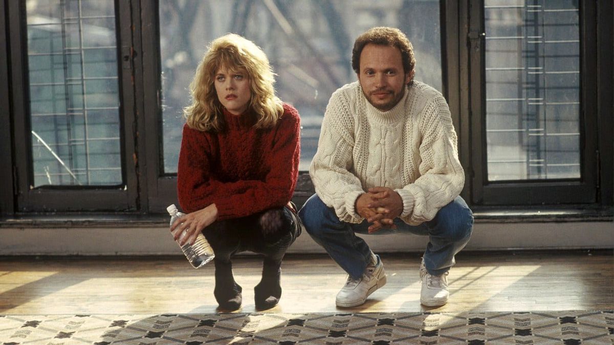 Sally (Meg Ryan) och Harry (Billy Crystal) hukar