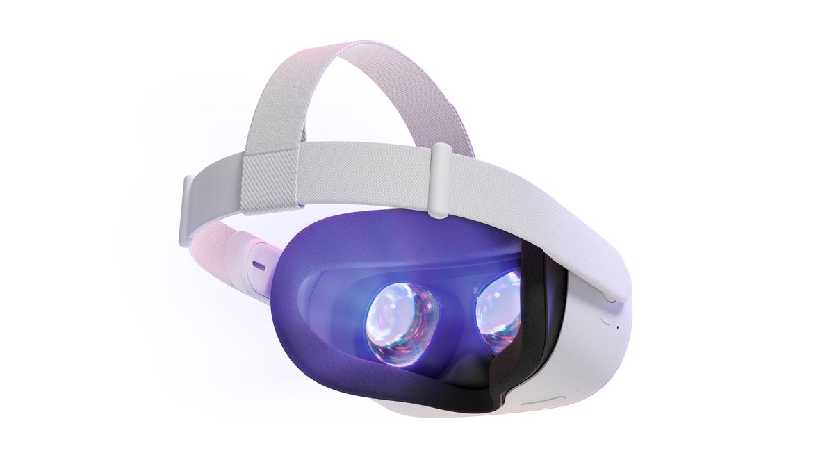 Baksidan av Oculus Rift 2-headsetet som visar det nya tygbandet