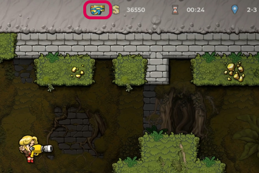 Spelunky 2 Udjat Eye-ikonen stängd