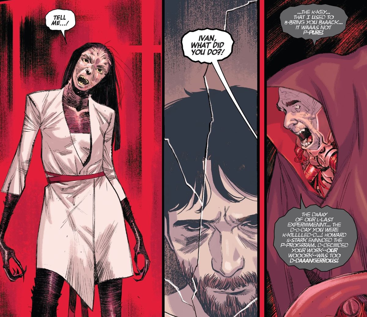 Cadaverous och Minka förklarar saker i Spider-Man # 4, Marvel Comics (2020). 