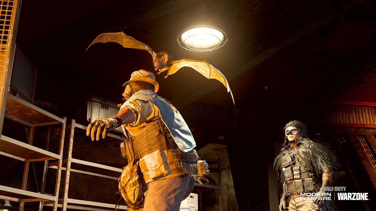 En vampyrfladdermus attackerar en spelare i en skärmdump från Call of Duty: Modern Warfare / Warzone