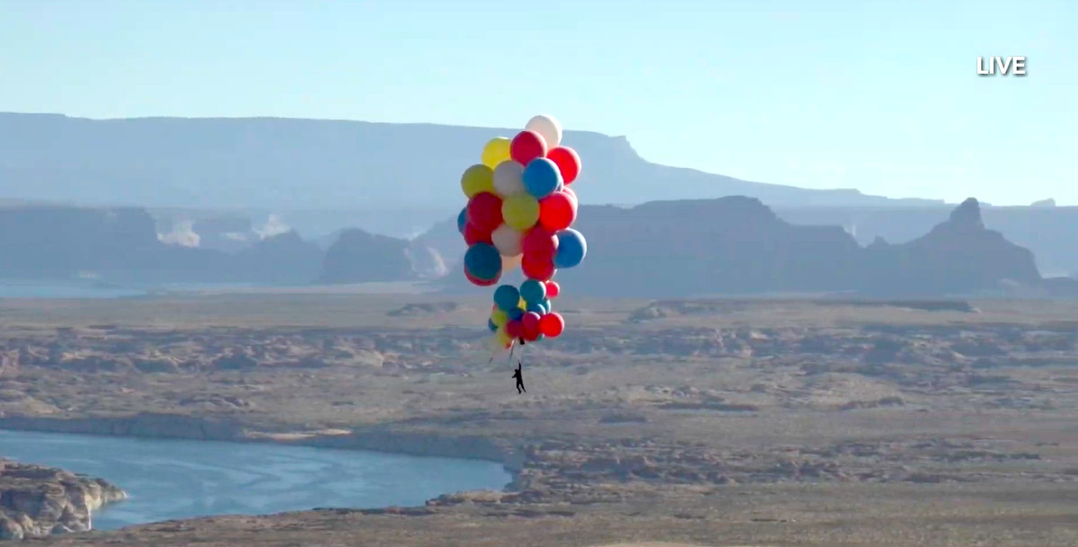 David Blaine spände fast ballonger för sin Ascension-special