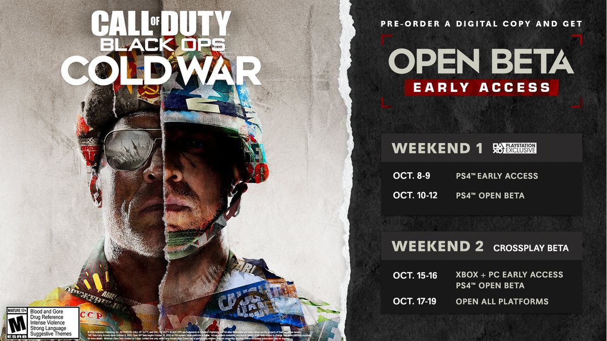 Släppdatum för Call of Duty: Black Ops Cold War's multiplayer beta