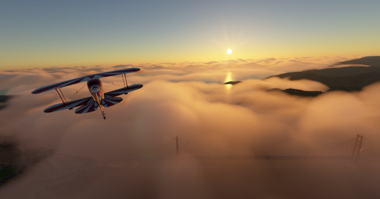 Du kan se röken från västkustbränderna i Microsoft Flight Simulator