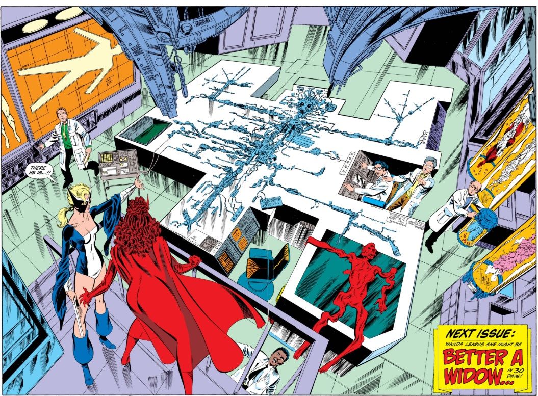Från West Coast Avengers, Marvel Comics (1985). 