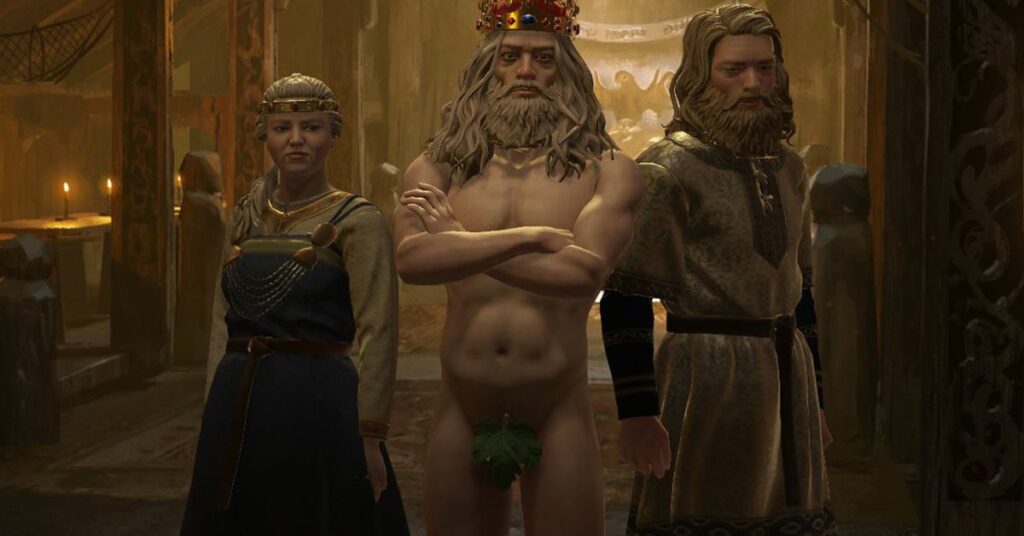 Varför är alla i dessa Crusader Kings 3 skärmdumpar nakna?