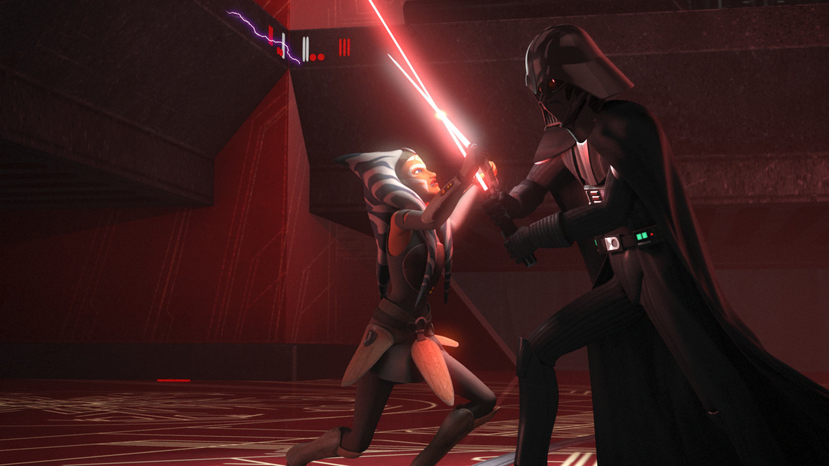 “Twilight of the Apprentice”, Star Wars: Rebels säsong 2: Ahsoka vs. Anakin ljussabelkamp
