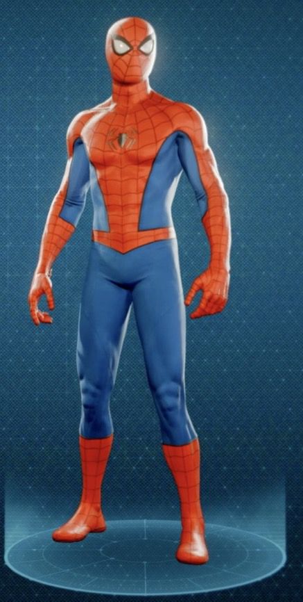 klassisk spider-man kostym i spider-man ps4