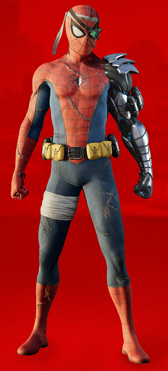 cyborg spider-man kostym i spider-man ps4