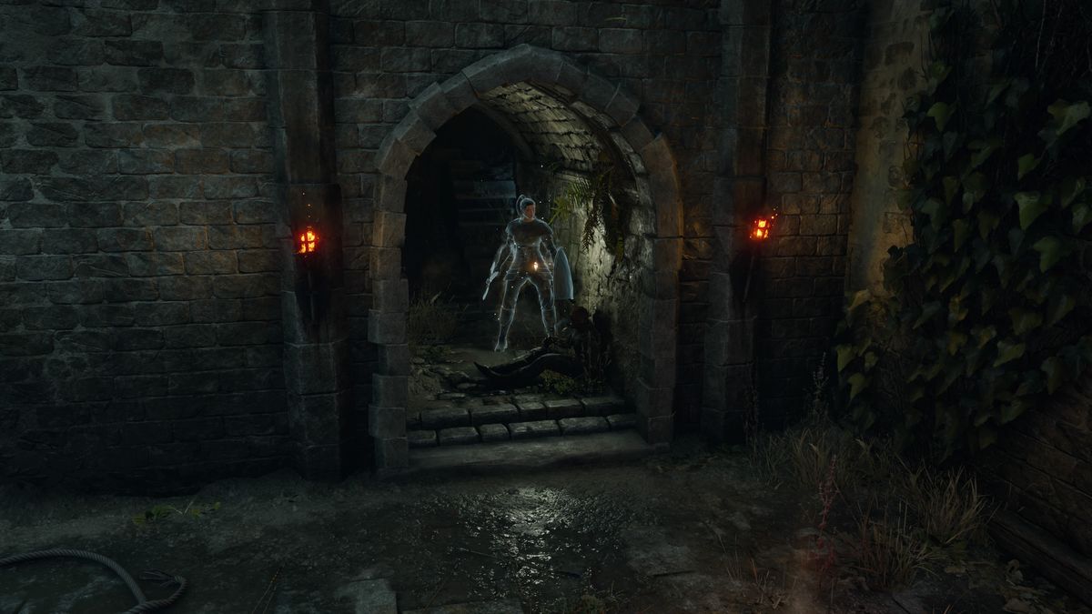En skärmdump av Demon's Souls, som visar platsen för Cling Ring