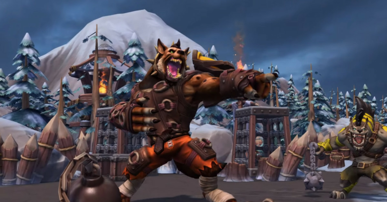 Hogger, en fånig legend från World of Warcraft, slår in i Stormens hjältar