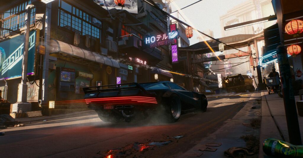 Med Cyberpunk 2077-hastighetsfel kan du springa snabbare än bilar kan ladda