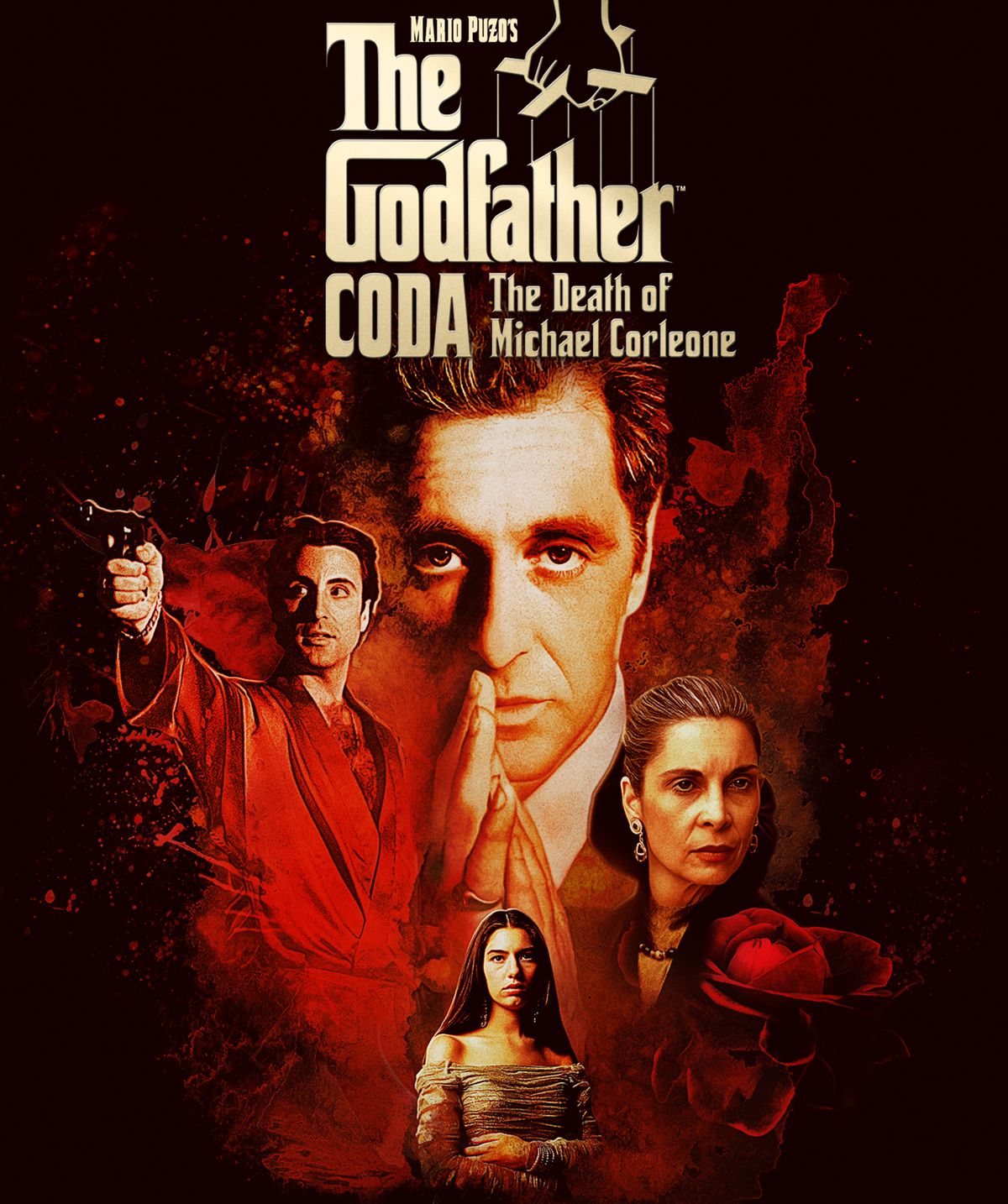 Godfather 3 redigerar om aka The Godfather, Coda: Michael Corleone-affischens död